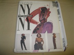 4440 NY NY STRETCH KNIT JUMPSUIT, SCARVES,  BELT PATTERN 12